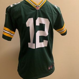 Green Bay Packers Aaron Rodgers Football Jersey Youth size medium 10/12